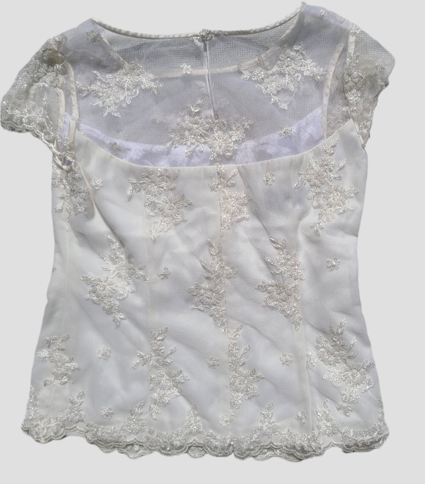 Zart 90s Beaded Mesh Top | Size S