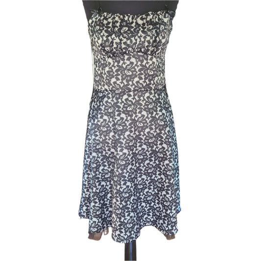 Dressbarn Collection Lace Pattern 90s Dress | Size S
