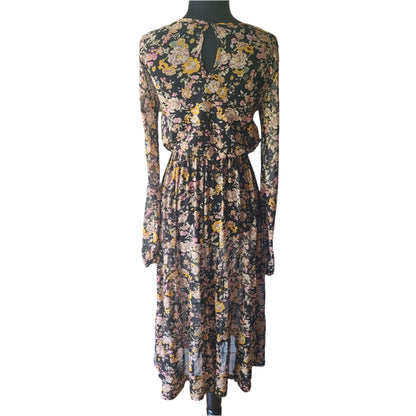 Wild Fable 90s Floral Print Mesh Dress | Size M