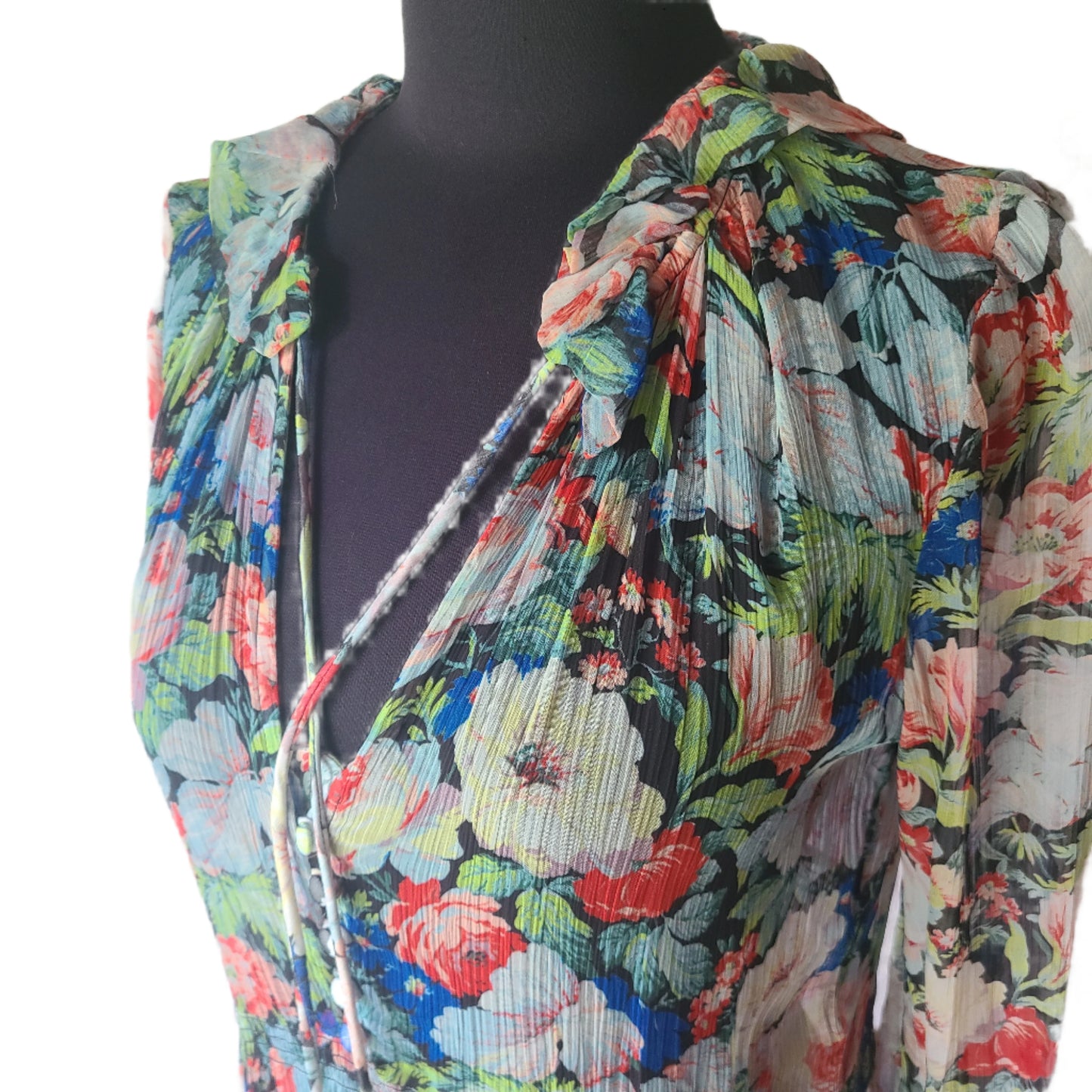 Anthropologie Bohemian Sheer Maxi Dress | Size M