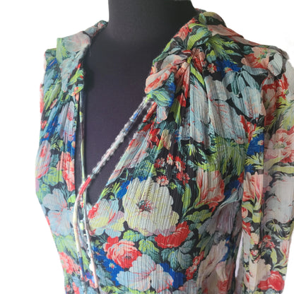 Anthropologie Bohemian Sheer Maxi Dress | Size M