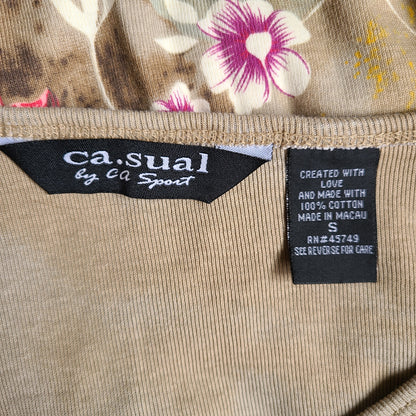 ca . sual by CA Sport Graphic 90s Cotton Top | Size Small