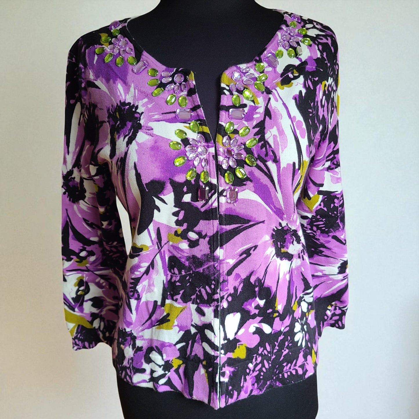 Style & Co. Embellished Cardigan | Size Small