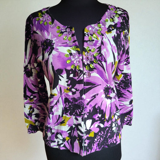 Style & Co. Embellished Cardigan | Size Small