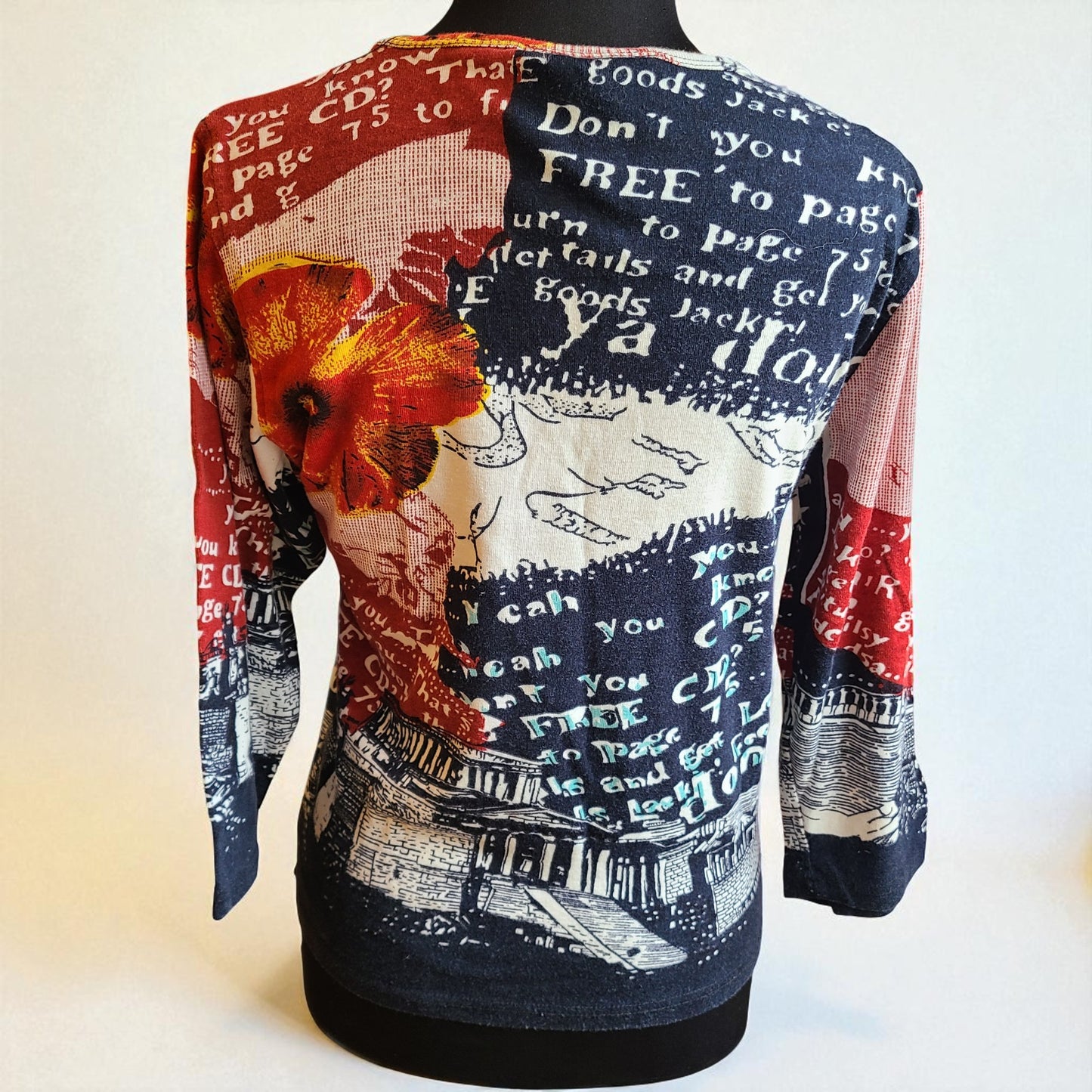 Jane Ashley Graphic Top | Size M