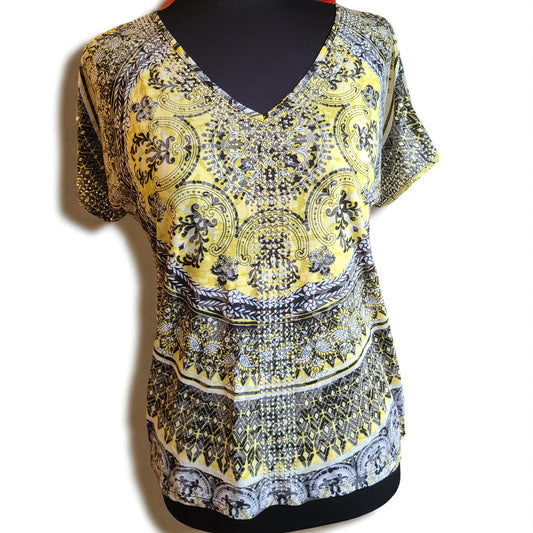 INC International Concepts Embellished Top | Size Small