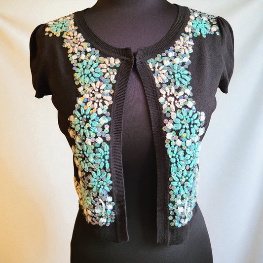 INC International Concepts Embroidered Cardigan | Size Small