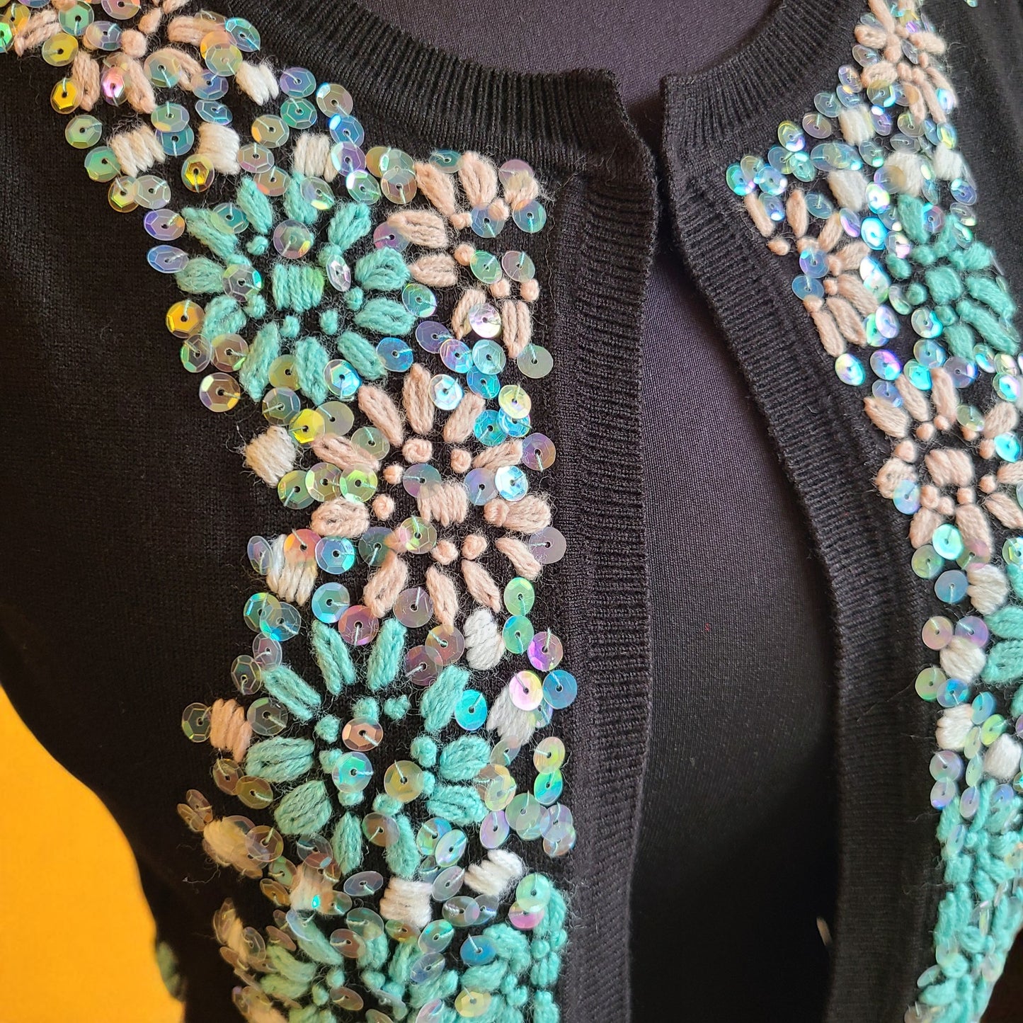 INC International Concepts Embroidered Cardigan | Size Small
