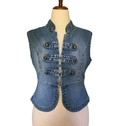 No Boundaries Denim Vest | Size M