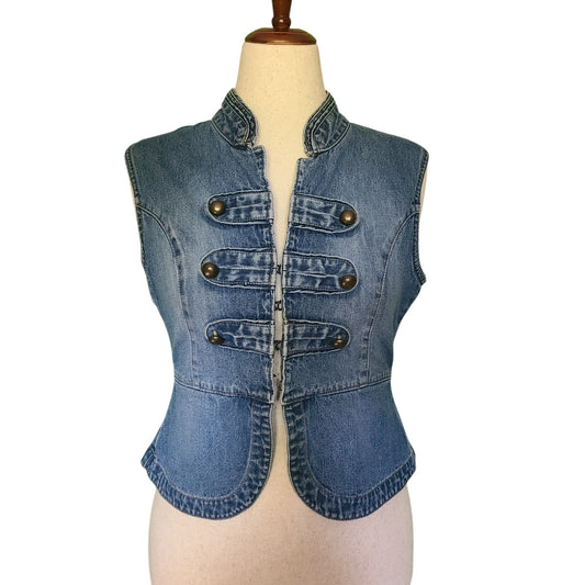 No Boundaries Denim Vest | Size M