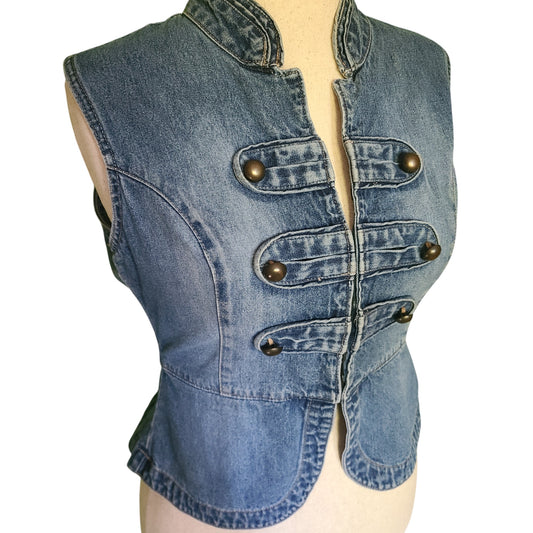 No Boundaries Denim Vest | Size M
