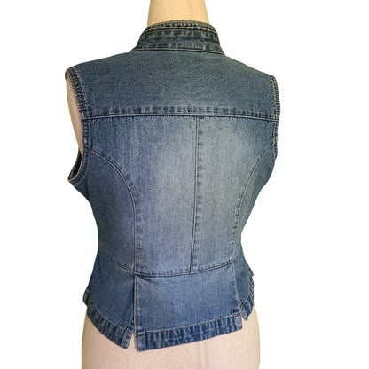 No Boundaries Denim Vest | Size M