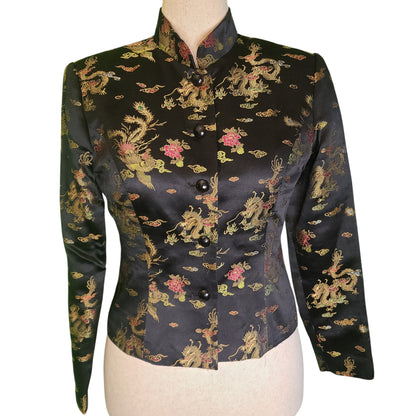MSK 00'S Asian Vibes Silk Satin Jacket | Size Small