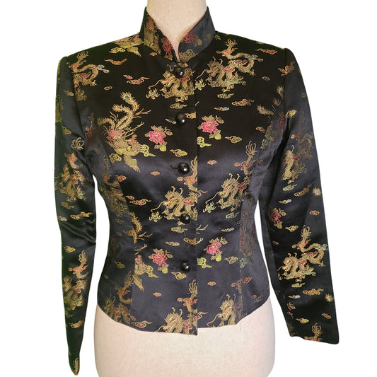 MSK 00'S Asian Vibes Silk Satin Jacket | Size Small