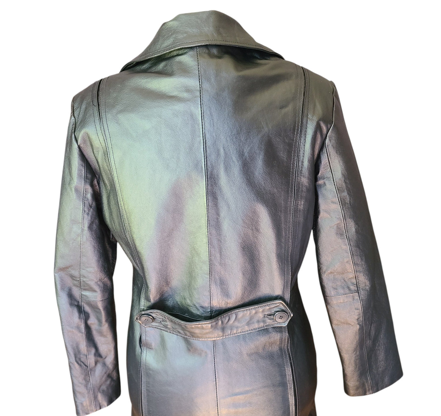 Marc Mattis Black Leather Coat | Size Small