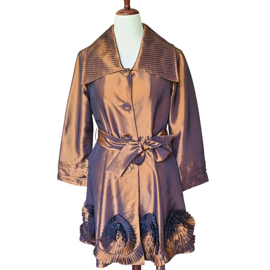 Jerry T 90s Iridescent Bronze Coat | Size Large