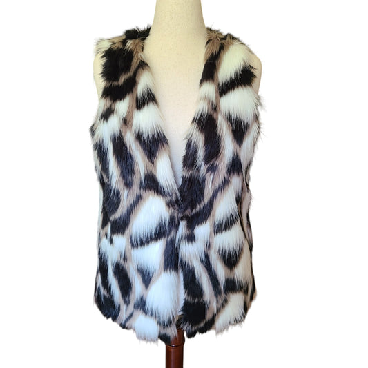 Hot & Delicious Faux Rabbit Fur Vest | Size Large