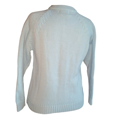 1960s Baby Blue Cardigan Sweater | Size Medium