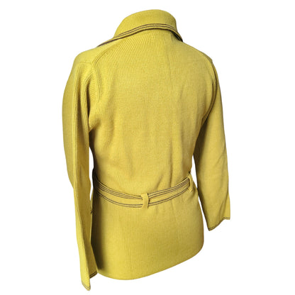 Hand Loomed 70s Sweater Blazer Jacket | Size Medium