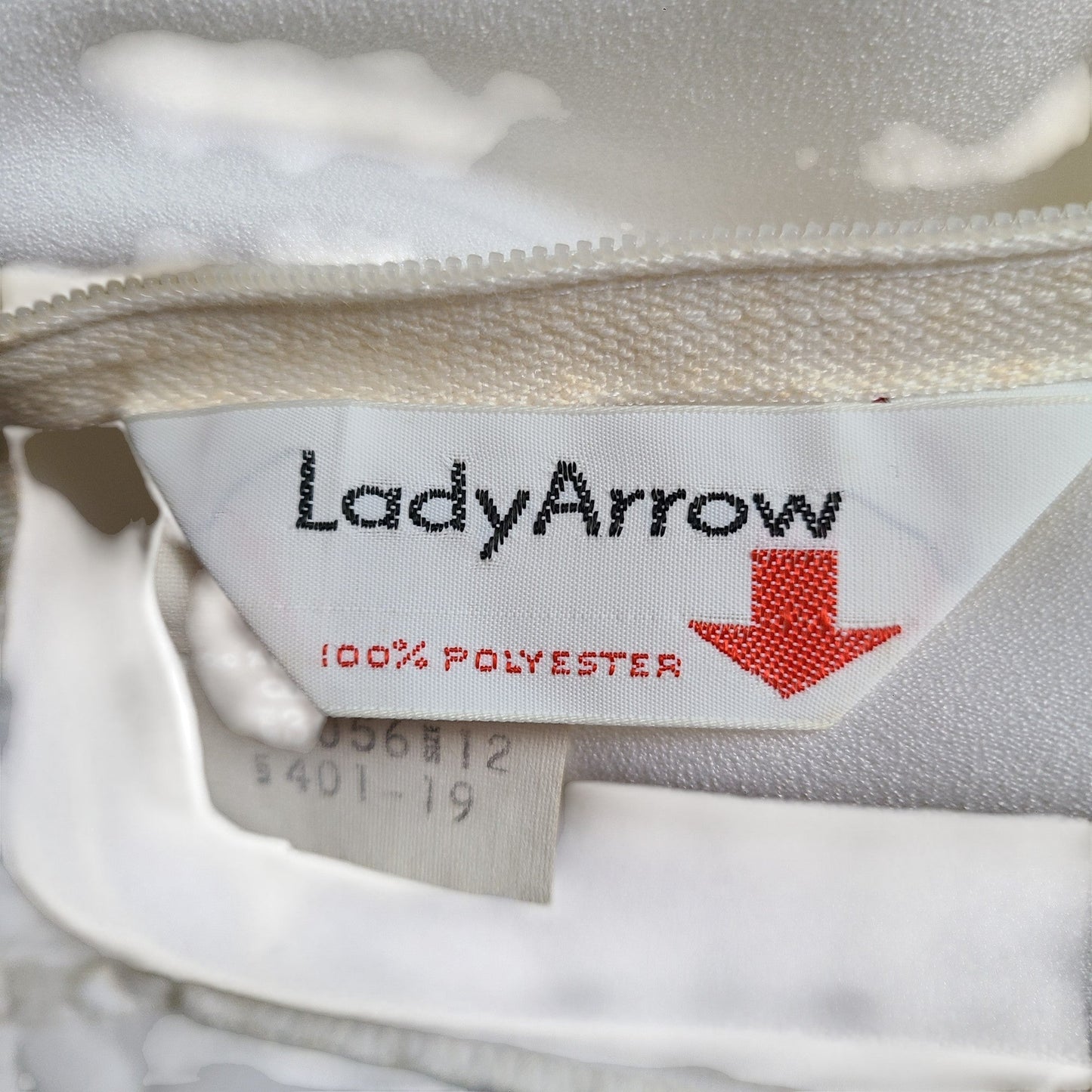 Lady Arrow 60s Pussycat Bow Lace Detail Blouse | Size Medium