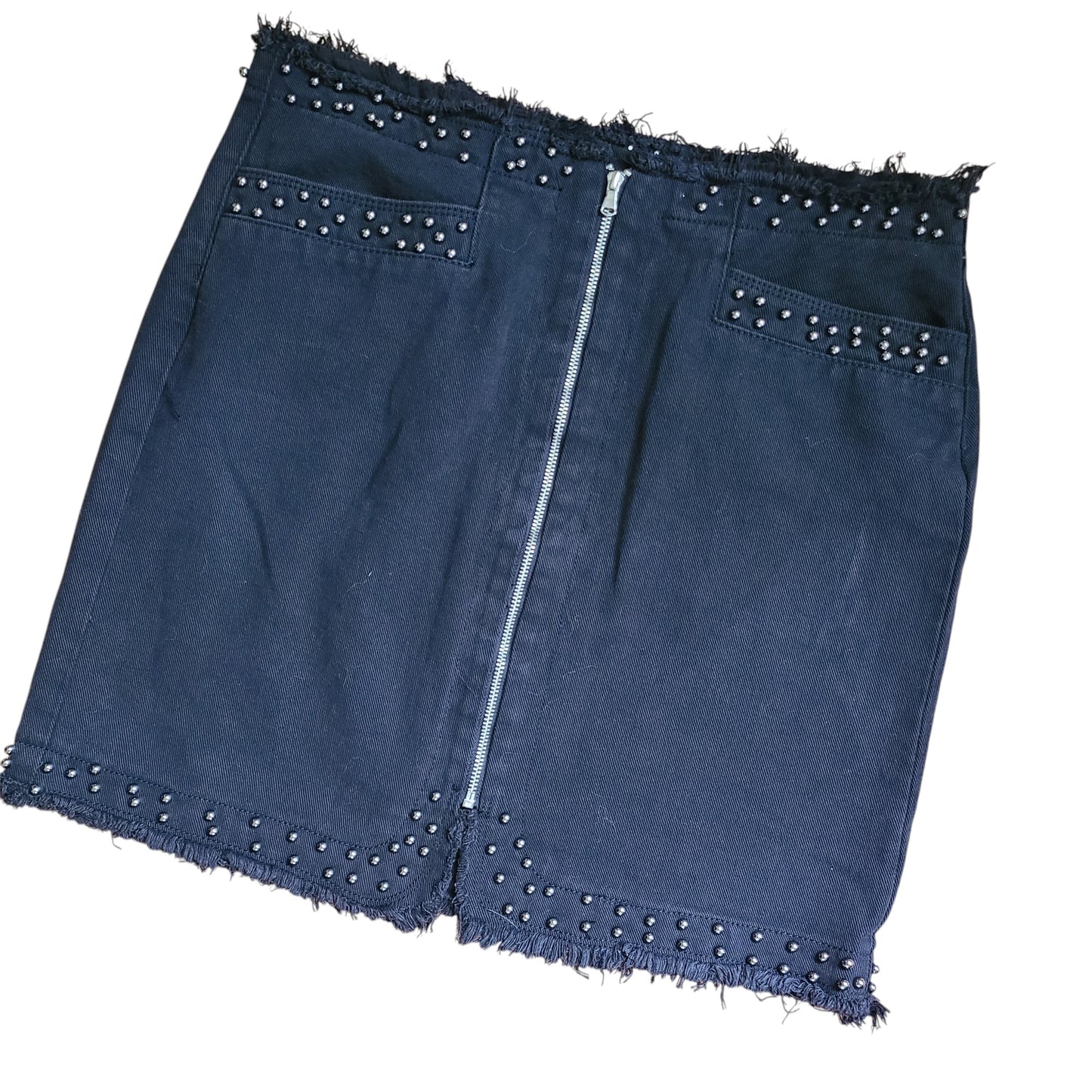 NWOT Dex 00's Studded Black Denim Mini Skirt | Size M