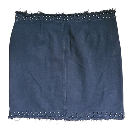 NWOT Dex 00's Studded Black Denim Mini Skirt | Size M
