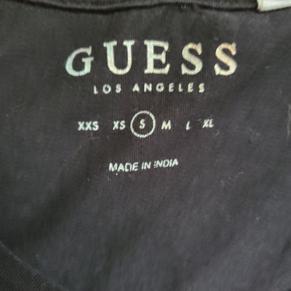 GUESS 00's Sequin Kiss Glamour Girl T-Shirt | Size Small
