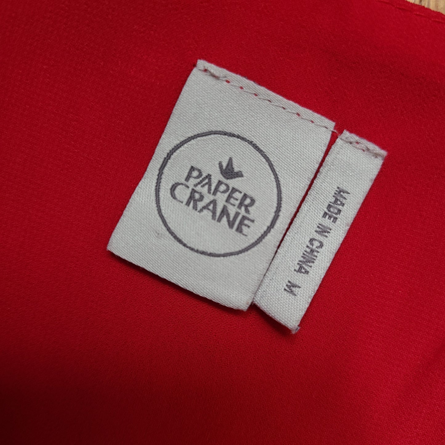 Paper Crane Red Tank Top | Size Small