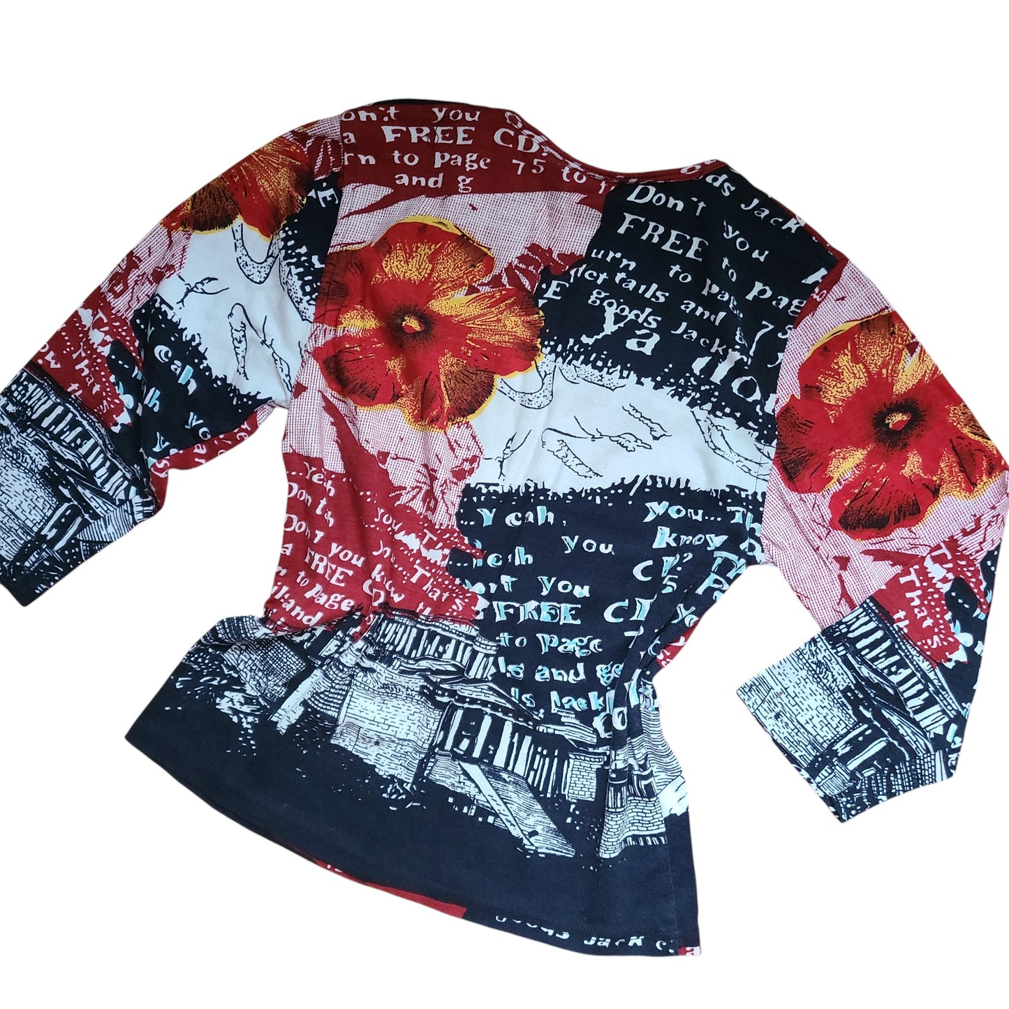 Christopher Banks 90's McBling Graphic Top | Size Medium
