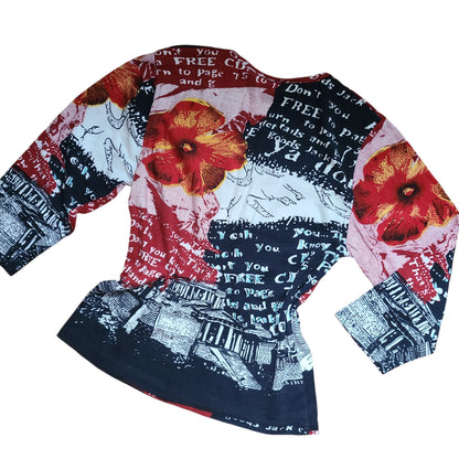Christopher Banks 90's McBling Graphic Top | Size Medium