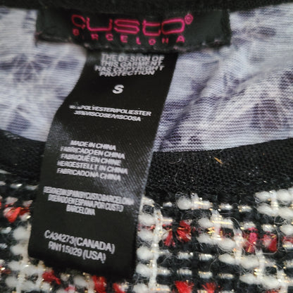 Custo Barcelona 90's Mixed Media Top | Size Small