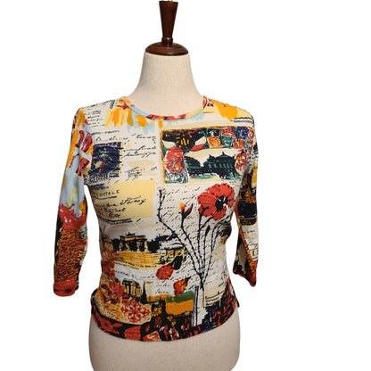 Christopher Banks 90's McBling Graphic Top | Size Medium