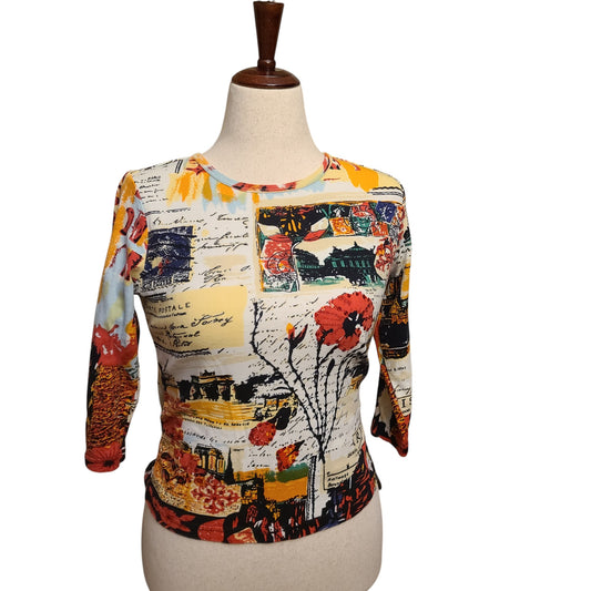 Christopher Banks 90's McBling Graphic Top | Size Medium