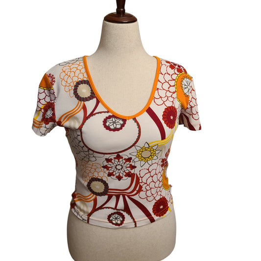 Oliver Euro Print Baby Tee | Size 38 \ US Small