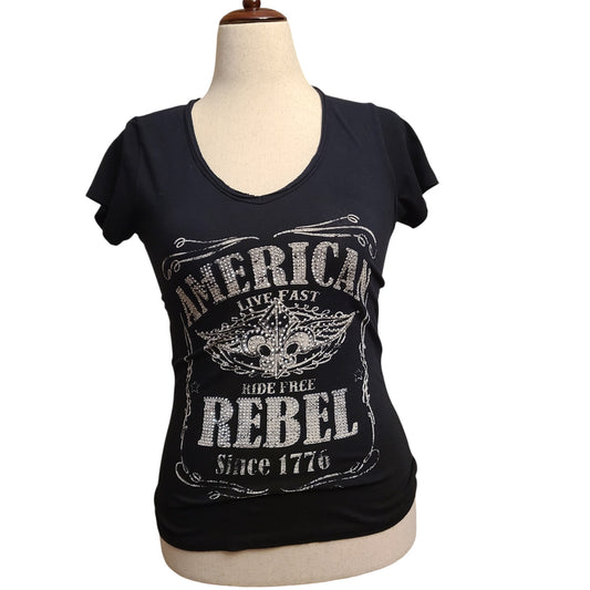 American Rebel 90s McBling T-Shirt | Size Small