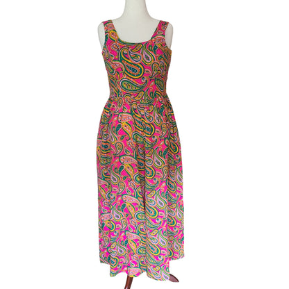 Kahala 50's-60's Neon Paisley Jumpsuit | Size 10