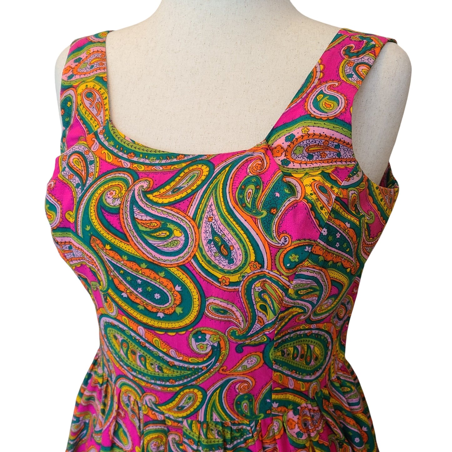 Kahala 50's-60's Neon Paisley Jumpsuit | Size 10