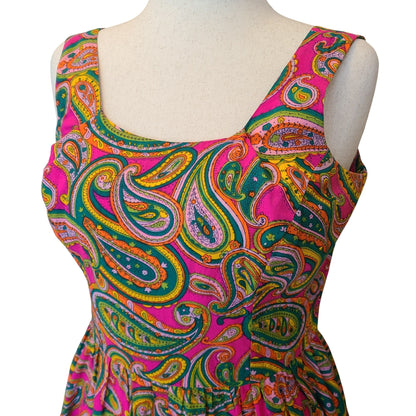 Kahala 50's-60's Neon Paisley Jumpsuit | Size 10