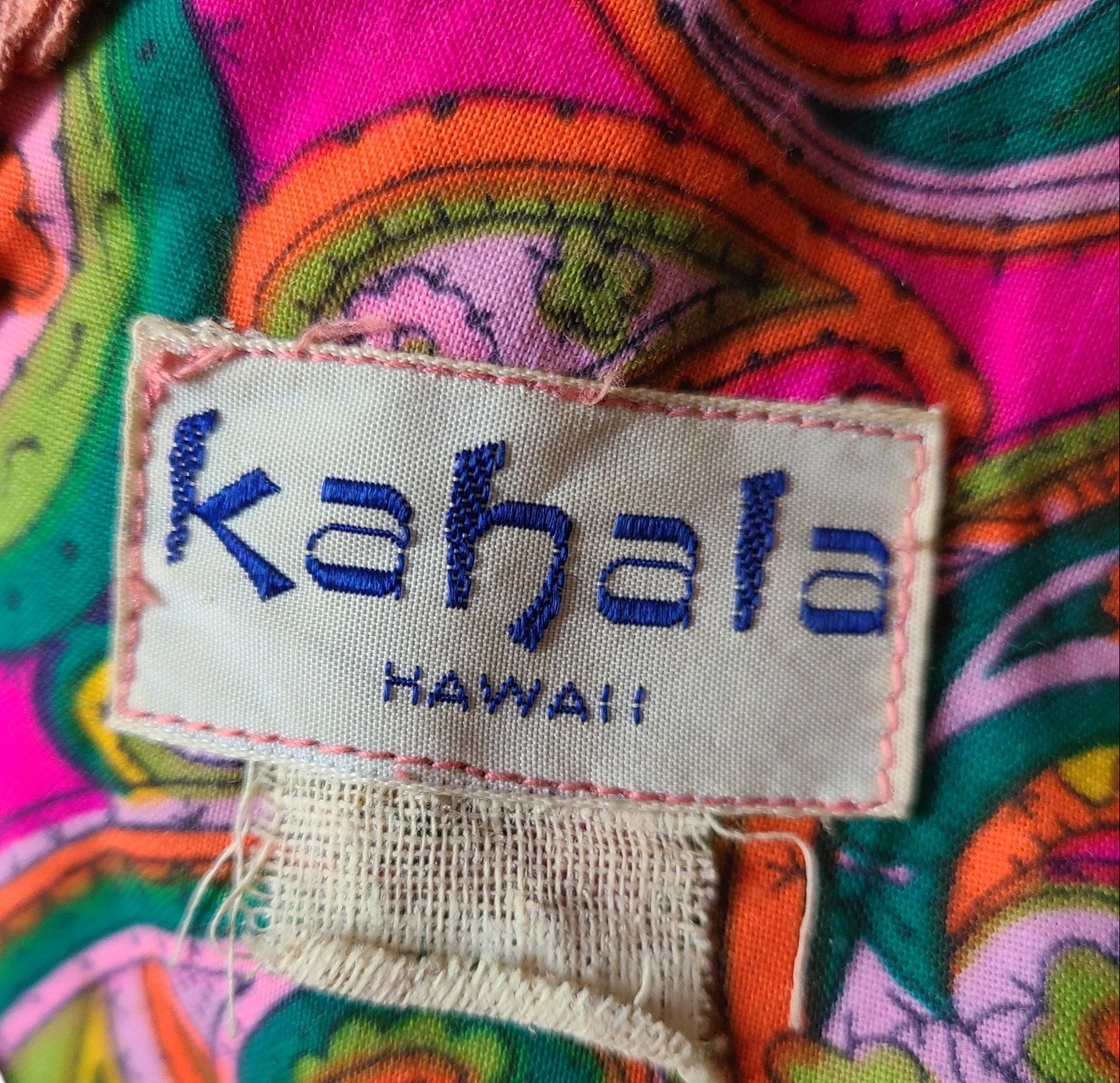 Kahala 50's-60's Neon Paisley Jumpsuit | Size 10