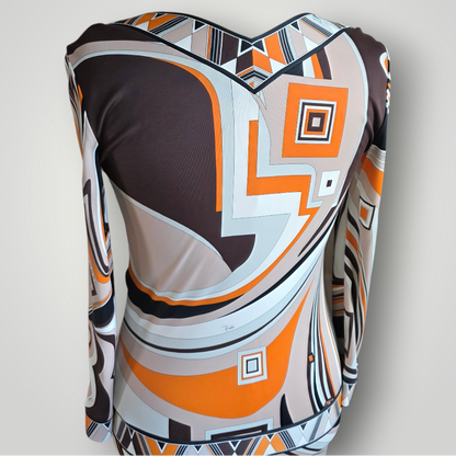 Early 2000's Emilio Pucci Geometric Print Dress