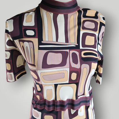 Early 2000's Emilio Pucci Quadratini Print Dress