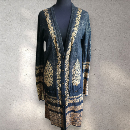 Chanel Spring 2010 Collection Black/Gold Cardigan