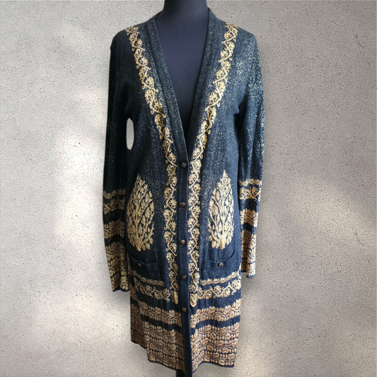 Chanel Spring 2010 Collection Black/Gold Cardigan