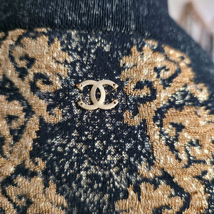 Chanel Spring 2010 Collection Black/Gold Cardigan