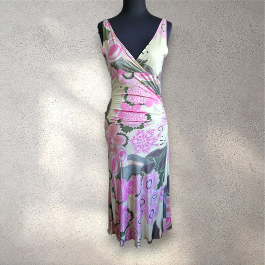 Lida Baday Mod Floral Euro Summer Maxi Dress
