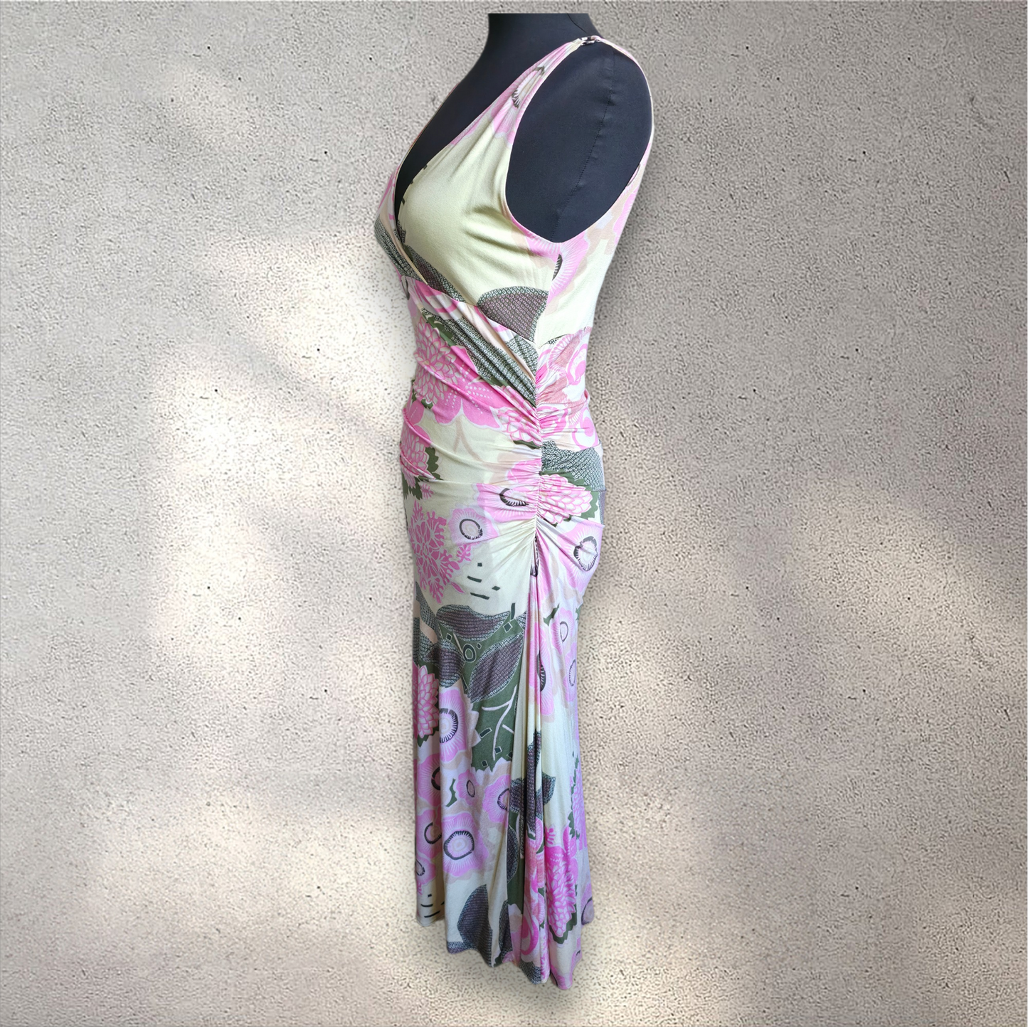 Lida Baday Mod Floral Euro Summer Maxi Dress