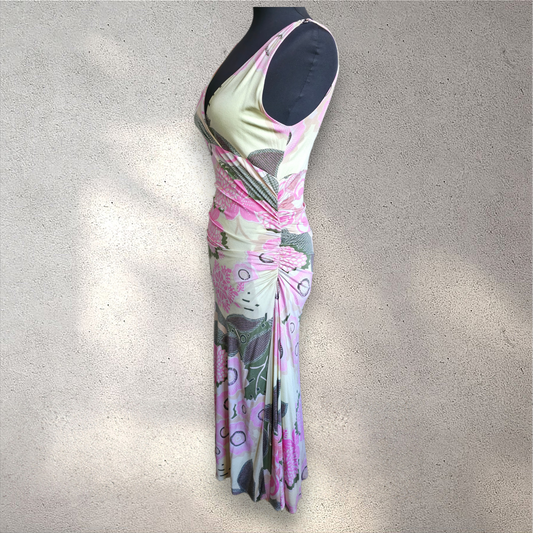 Lida Baday Mod Floral Euro Summer Maxi Dress