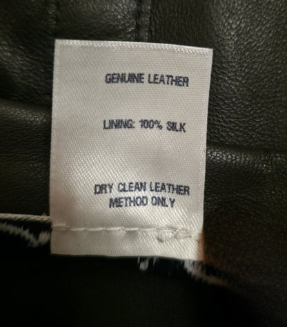 Oscar de la Rental Black Leather Drop Waist Skirt - Fall 2009 Collection