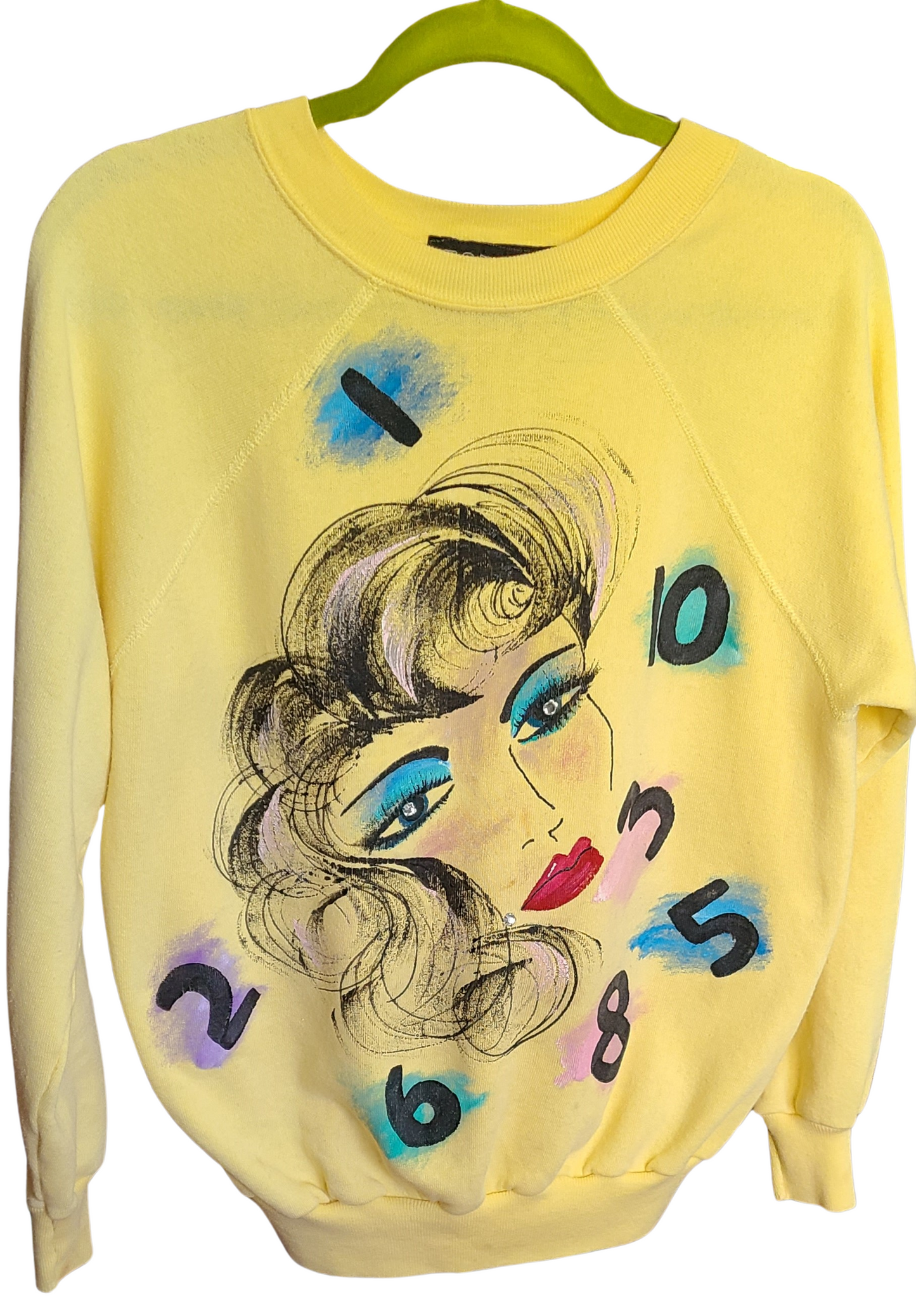 VINTAGE | 80'S Handmade Graphic Sweatshirt  | Size Medium to Large