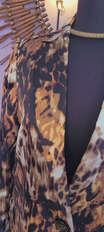 KASPER Animal Print Blazer